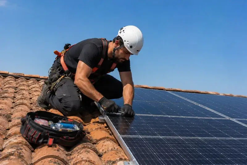 Maintenance et monitoring de panneaux solaires à Gaillard